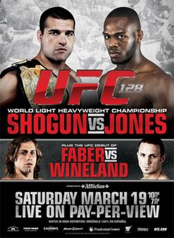 UFC 128: Shogun vs. Jones poster
