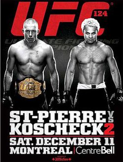 UFC 124: St-Pierre vs. Koscheck 2 poster