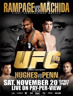 UFC 123: Rampage vs. Machida poster
