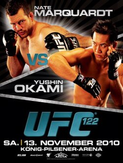 UFC 122: Marquardt vs. Okami poster