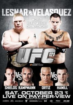 UFC 121: Lesnar vs. Velasquez poster