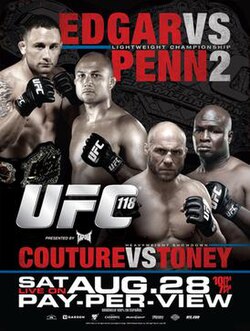 UFC 118: Edgar vs. Penn 2 poster
