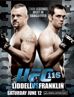UFC 115: Liddell vs. Franklin poster