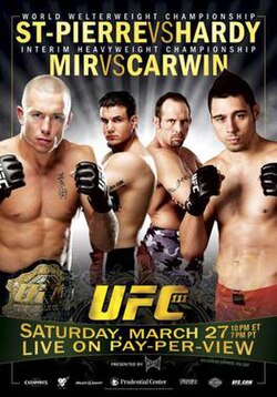 UFC 111: St-Pierre vs. Hardy poster