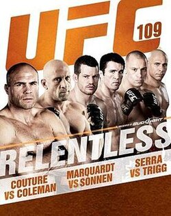 UFC 109: Relentless poster