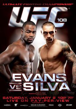 UFC 108: Evans vs. Silva poster