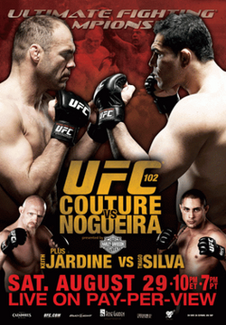UFC 102: Couture vs. Nogueira poster