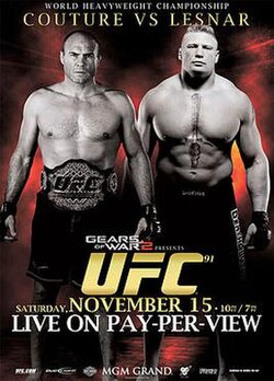 UFC 91: Couture vs. Lesnar poster