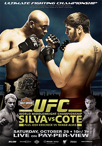 UFC 90: Silva vs. Côté poster