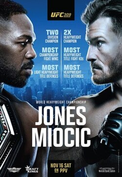 UFC 309: Jones vs. Miocic poster