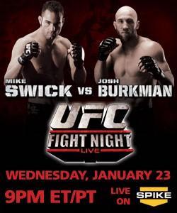 UFC Fight Night: Swick vs. Burkman poster