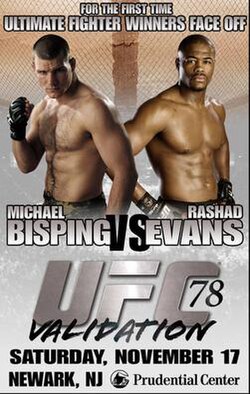 UFC 78: Validation poster