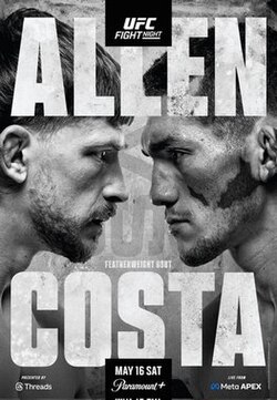 UFC Fight Night: Allen vs. Costa poster
