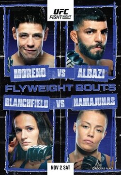 UFC Fight Night: Moreno vs. Albazi poster