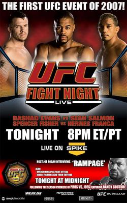UFC Fight Night: Evans vs. Salmon poster