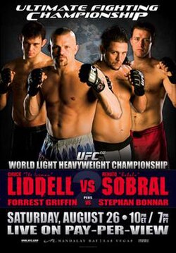 UFC 62: Liddell vs. Sobral poster