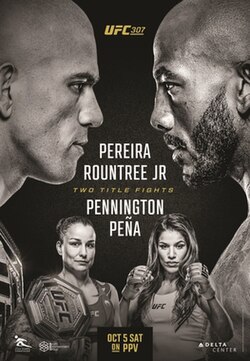 UFC 307: Pereira vs. Rountree Jr. poster