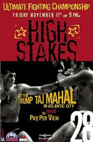 UFC 28: High Stakes poster