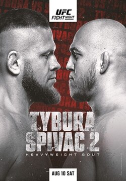 UFC on ESPN: Tybura vs. Spivac 2 poster