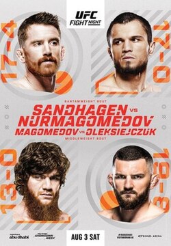 UFC on ABC: Sandhagen vs. Nurmagomedov poster