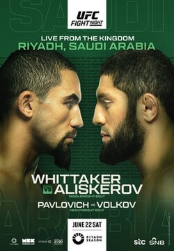 UFC on ABC: Whittaker vs. Aliskerov poster