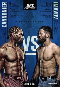 UFC on ESPN: Cannonier vs. Imavov poster