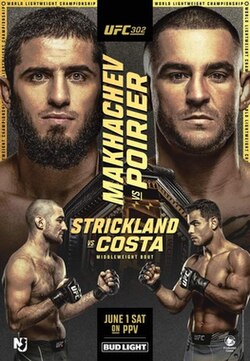 UFC 302: Makhachev vs. Poirier poster