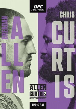 UFC Fight Night: Allen vs. Curtis 2 poster